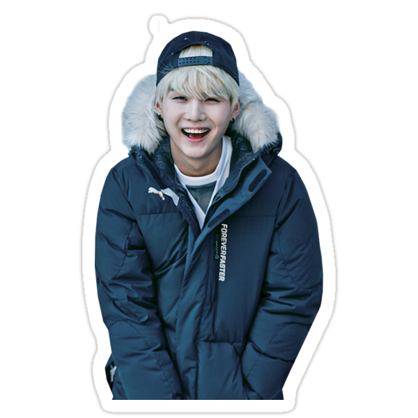suga min yoongi of bts stickers by alex17125 redbubble