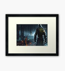 Mortal Kombat and Frosty the Snow Man Framed Print