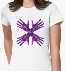 #DeepDream Gloves 5x5K v1456239375 Fitted T-Shirt