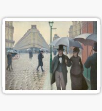 Gustave Caillebotte - Paris Street; Rainy Day 1877 , Landscape Sticker
