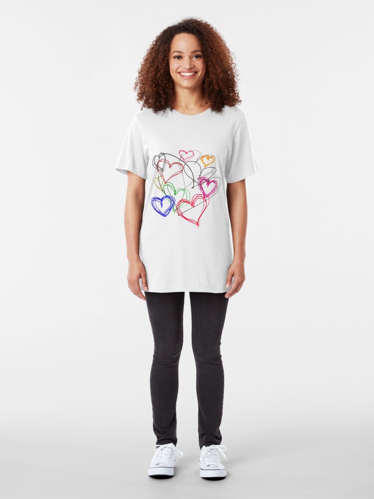 Alternate view of Painting Love Slim Fit T-Shirt