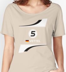 F1 2016 - #5 Vettel Women's Relaxed Fit T-Shirt