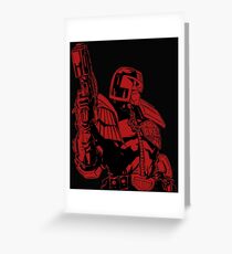 Red Dredd Greeting Card