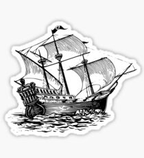 Galleon Ship Sticker