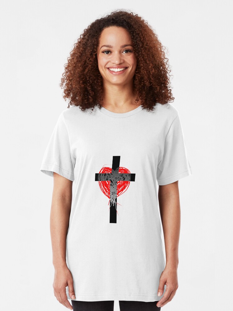Alternate view of Christian Love, II Slim Fit T-Shirt