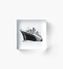 Ocean Liner Acrylic Block