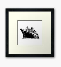 Ocean Liner Framed Print