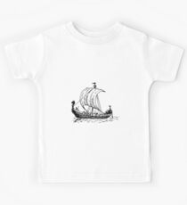 Wikingerschiff Kinder T-Shirt