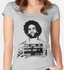 HUEY P. NEWTON-MUGSHOT Women's Fitted Scoop T-Shirt
