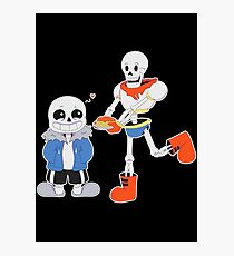 Sans and Papyrus - Undertale Photographic Print