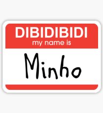 SHINee Minho name tag Sticker