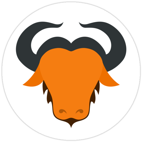 Modern Gnu Logo By 0rax0 Stickers By Iensenfirippu Redbubble