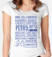 La Biblioteca Rap - Community Women's Fitted Scoop T-Shirt