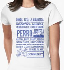 La Biblioteca Rap - Community Women's Fitted T-Shirt