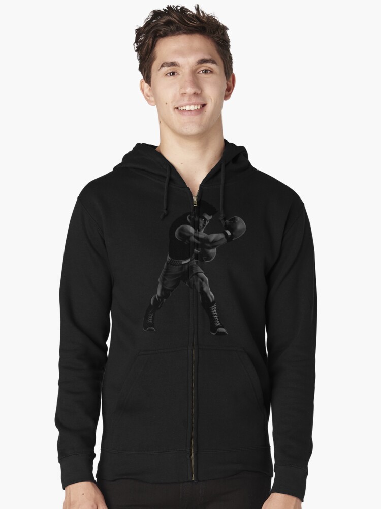 "B&W Little Mac" Zipped Hoodie by TyyStone Redbubble