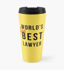 World's 2nd Best Lawyer Travel Mug