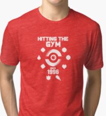 Hitting The Pokemon Gym Tri-blend T-Shirt