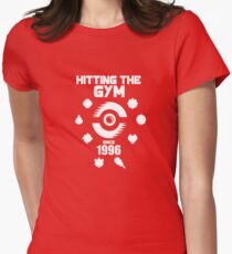 Hitting The Pokemon Gym Women's Fitted T-Shirt