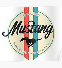 Mustang retro Poster