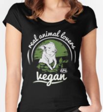 Vegan Women's Fitted Scoop T-Shirt