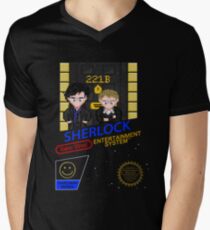 NINTENDO: NES SHERLOCK Men's V-Neck T-Shirt