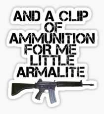 Me little Armalite Sticker
