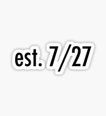 Pegatina est. 7/27