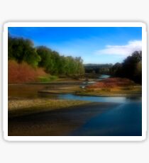 Landscape with River Sticker