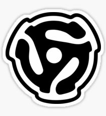 45 R.P.M. Record Adaptor Sticker