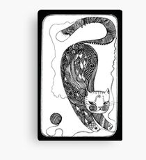 playing kitten Canvas Print