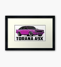 Holden Torana - A9X Hatchback - Pink Framed Print