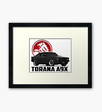 Holden Torana - A9X Hatchback - Black 2 Framed Print