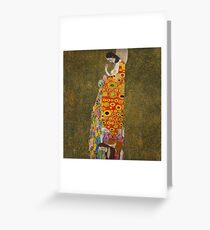 Klimt - Hope . Klimt , Woman Greeting Card