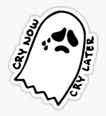 Sad Ghostie Sticker