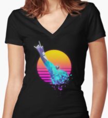 LOGO FRAGMENTAL PAR JEUX RUFFIAN T-shirt moulant col V
