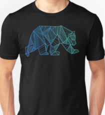 Geometrisches Bärn-T-Shirt - geometrisches Bärn-Hemd - kampierendes und wanderndes Hemd - Gebirgst-shirt - Wildnis draußen Hemd Slim Fit T-Shirt