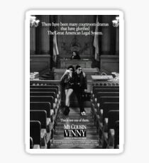 My cousin Vinny movie poster Sticker