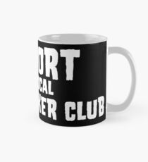 Stützen Sie Ihren lokalen fettigen Radfahrer-Verein Black & White Tasse