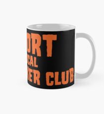 Unterstützen Sie Ihren lokalen Greasy Biker Club Black & Orange Tasse
