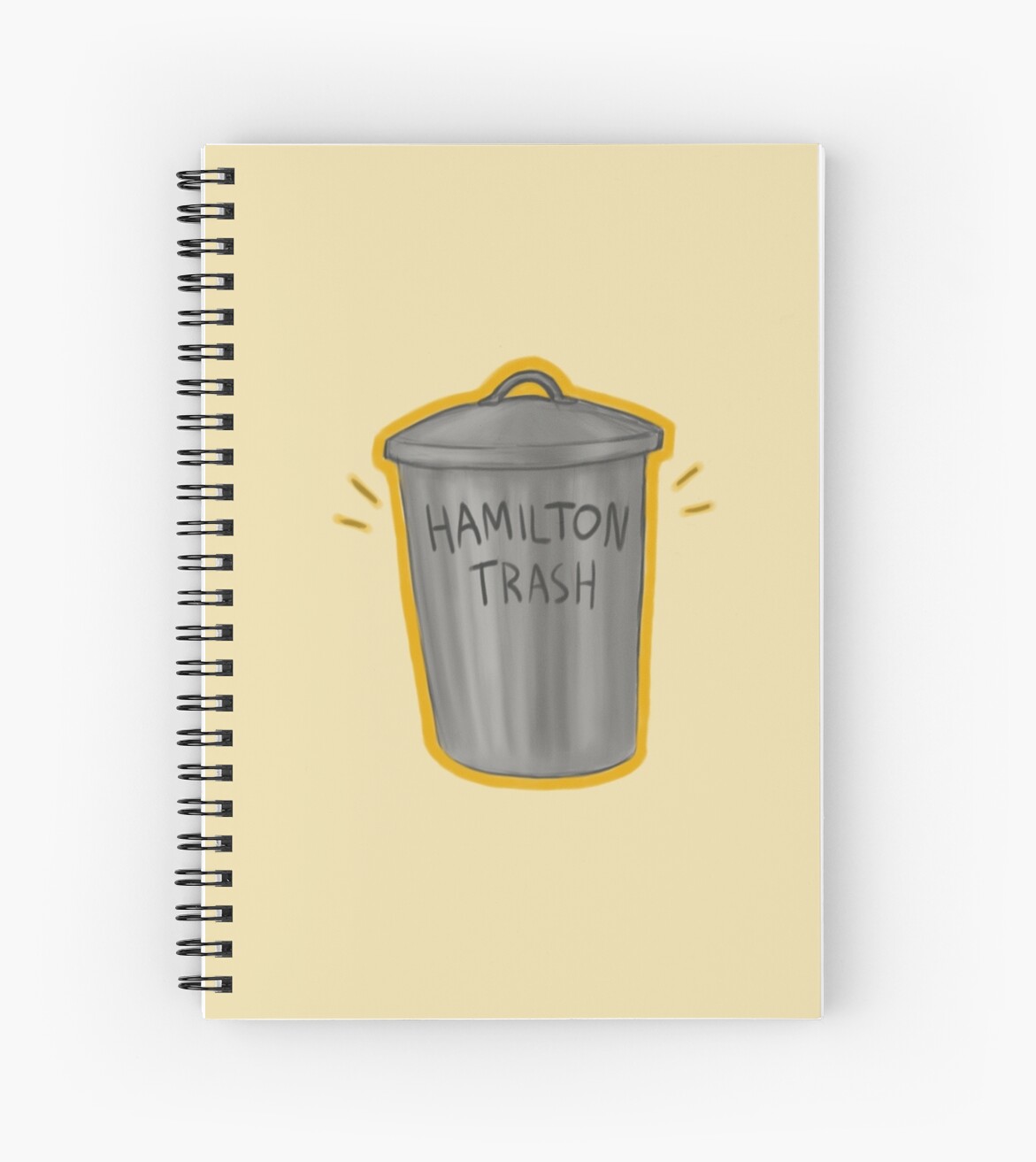 "hamilton trash" Spiral Notebooks by whatsshecalled Redbubble