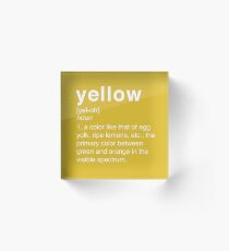Gelb Acrylblock