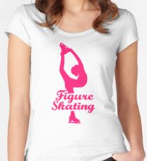 Figure skating Women's Fitted Scoop T-Shirt