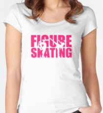 Figure skating Women's Fitted Scoop T-Shirt