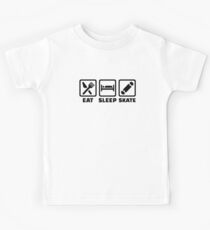 Eat sleep skate Kids Tee