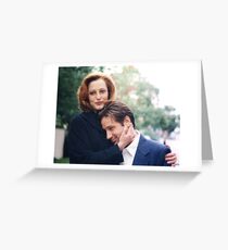 dana scully x files fox mulder Greeting Card