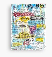 Marianne Williamson Quote - "Our deepest fear is not that we are inadequate" Canvas Print