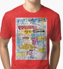 Marianne Williamson Quote - "Our deepest fear is not that we are inadequate" Tri-blend T-Shirt