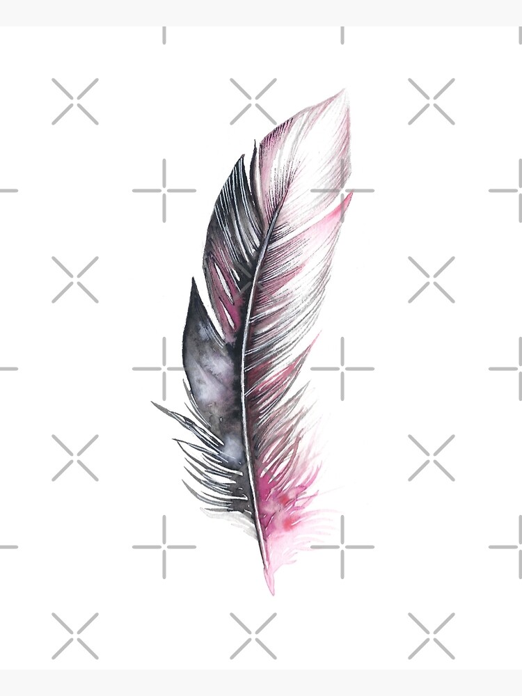 Watercolor Feather Art by willowheath