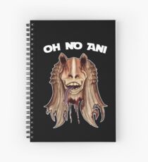 Oh No Ani - Dead Jar Jar Spiral Notebook