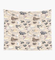 Pugs on the Run! Wall Tapestry